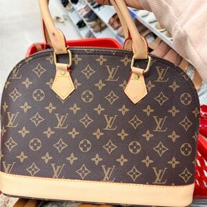 Louis Vuitton Brown and Tan Monogram Satchel